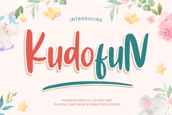 Kudofun: A Playful Font for Joyful Designs