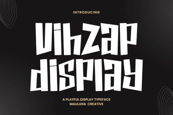 Vihzap: A Playful Typeface for Joyful Designs